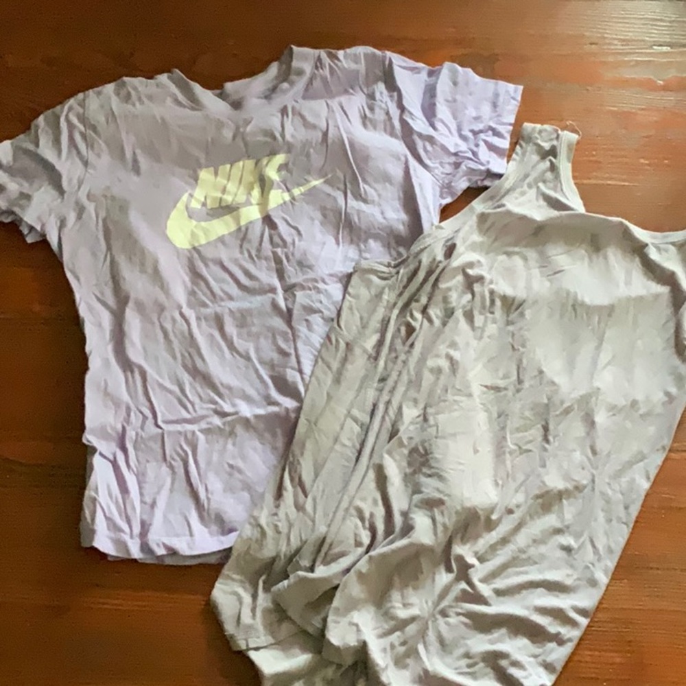 Nike workout tees purple